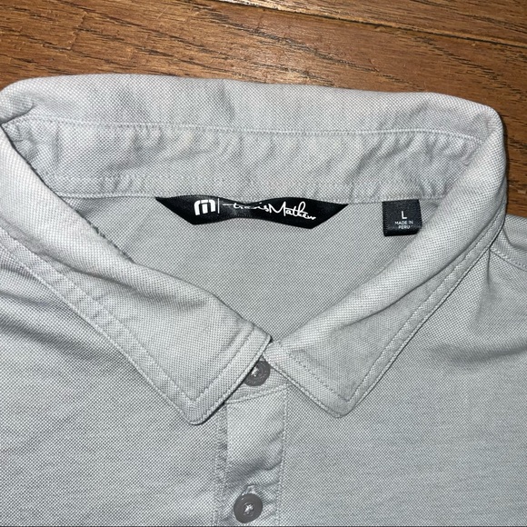 Travis Mathew Short Sleeve Polo Pocket Shirt Mens Size Large Gray. - Picture 4 of 10